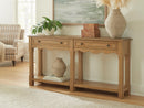 Whitmund - Console Sofa Table - Light Brown