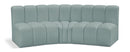 Arc - Faux Leather 3 Piece Modular Corner Sofa