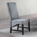 Kini - Side Chair (Set of 2) - Gray Corduroy & Black