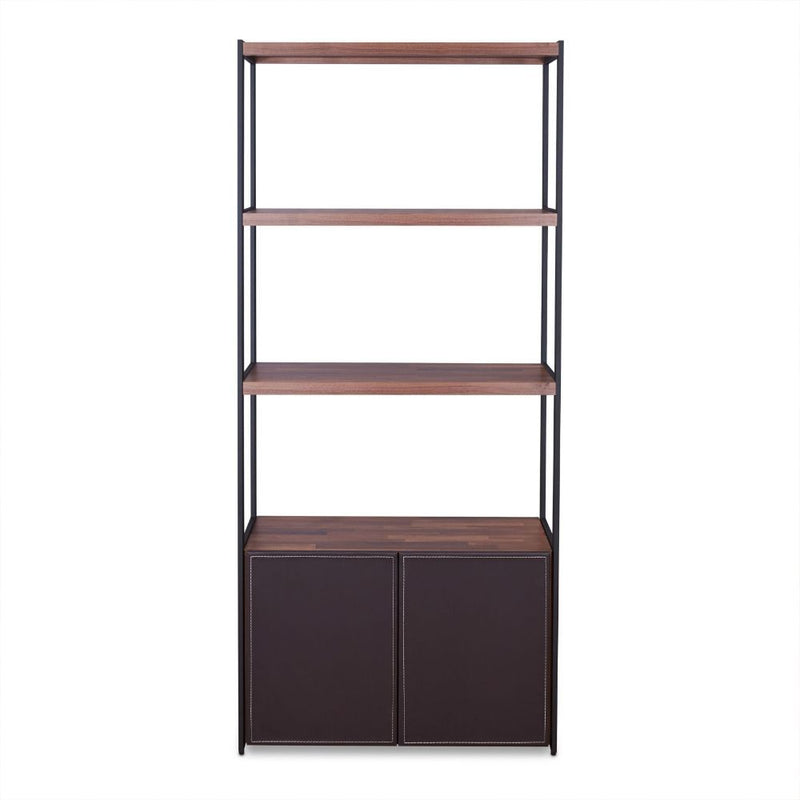 Sara - Bookshelf - Walnut & Sandy Black