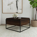 Fulton - Square - Mango Wood Coffee Table - Dark Brown