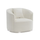 Odette - Chair With Pillow - Beige Chenille
