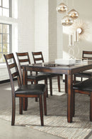 Coviar - Dining Room Table Set (Set of 6) - Brown