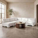 Hammond - Velvet Performance Fabric Upholstered 5 Piece Armless Sectional