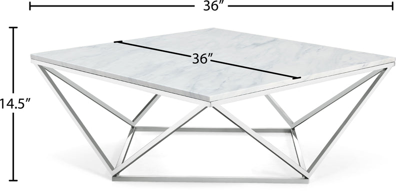 Skylar - Coffee Table - Pearl Silver