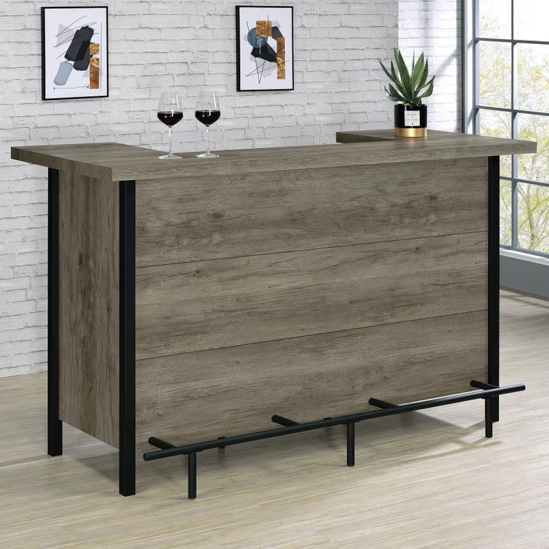 Bellemore - Freestanding Home Bar Wine Cabinet - Gray Driftwood