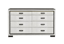 Isabella - Dresser With LED - Black / White
