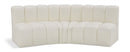Arc - Faux Leather 3 Piece Modular Corner Sofa