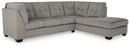 Lanelly - 2-Piece Sectional With Raf Corner Chaise - Alloy