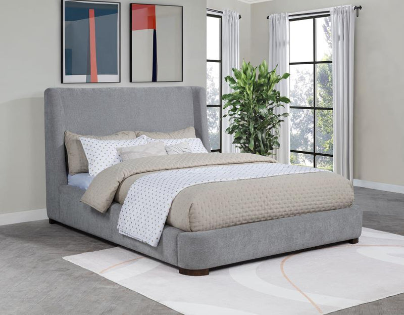 Rennes - Upholstered Wingback Platform Bed