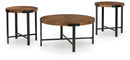 Crosstrail - Occasional Table Set (Set of 3) - Brown