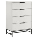 Sonora - 4-Drawer Bedroom Chest - White