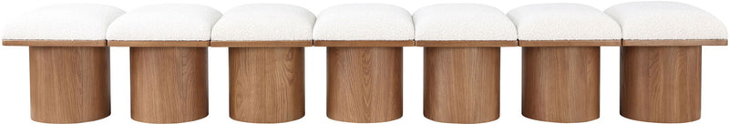 Pavilion - 7 Piece Modular Bench With Brown Base