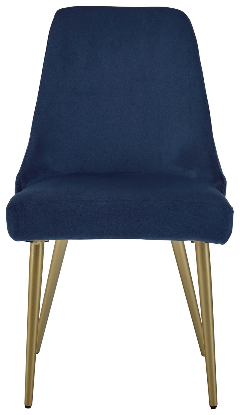 Wynora - Blue - Dining Uph Side Chair (Set of 2)