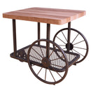 Francie - End Table - Oak & Antique Gray