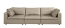 1100 - 3-Piece Sofa Set With Ottoman (Top-Grain Italian Leather)