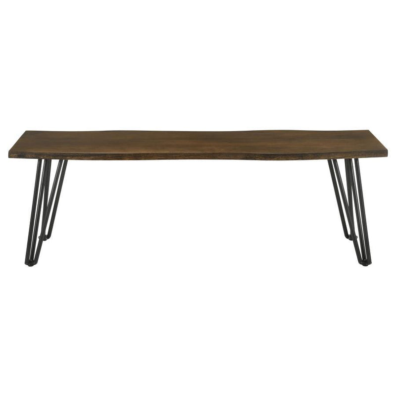 Topeka - Live Edge Wood Dining Bench - Mango Cocoa