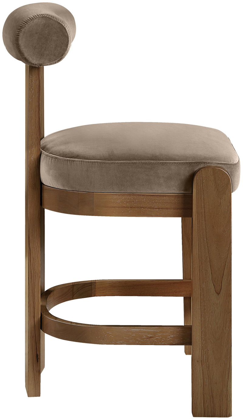 Arienzo - Velvet Upholstered Counter Stool (Set of 2)