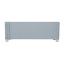 Saree - Sofa - Light Teal Chenille & White