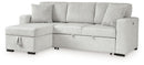 Wohlen - 2-Piece Sectional With Pop Up Sleeper And LAF Corner Chaise - Alloy