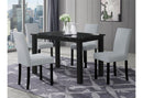 D8032 / D9026 - 2 Piece Dining Room Set (Dining Table And Dining Chair) - Black / Silver