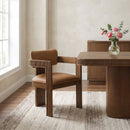 Sacha - Vegan Leather Upholstered Dining Chair With Brown Base (Set of 2)