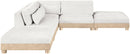 Turin - Chenille Fabric Upholstered Modular Sectional - White