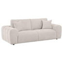 Burnett - Chenille Upholstered Wide Arm Sofa