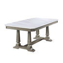 Zumala - Dining Table - Marble Top & Weathered Oak