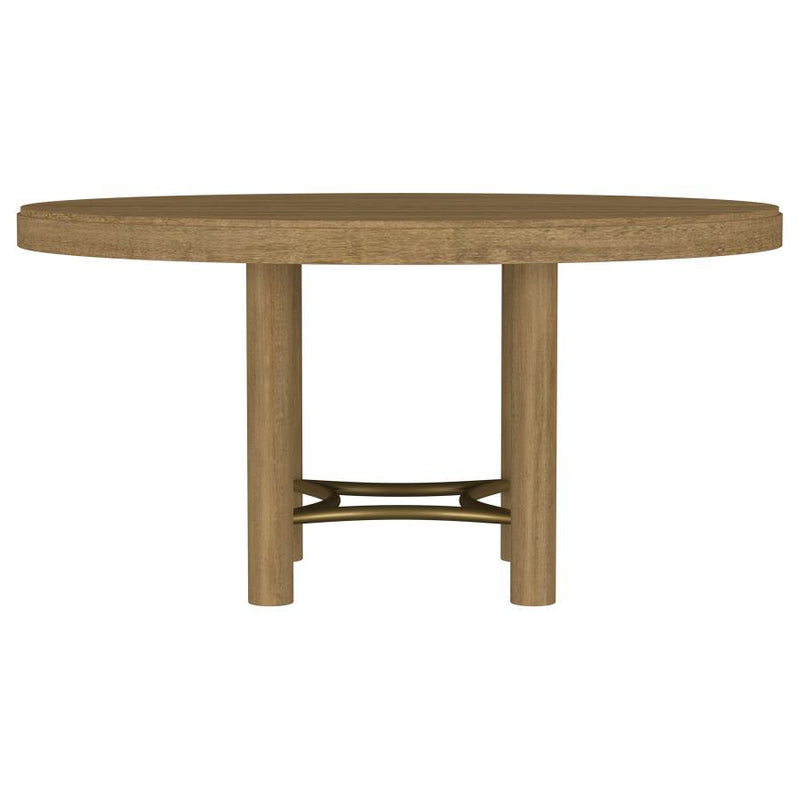 Arini - 60" Round Wood Dining Room Table - Sand Wash