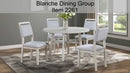 Blanche - 5 Piece Dining Room Set - Antique White