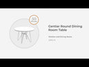 Centiar - Round Dining Room Table - Brown
