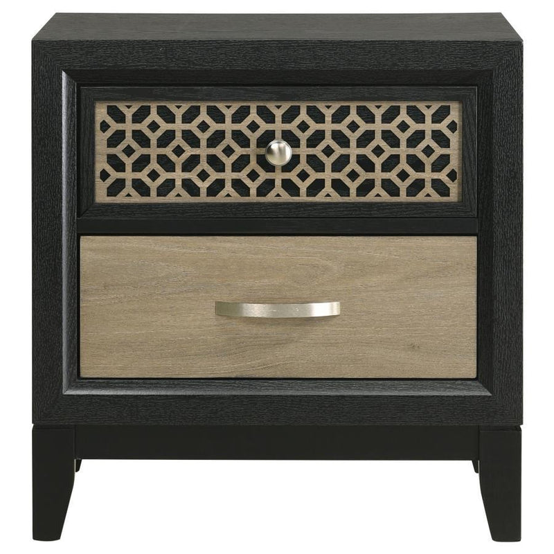 Valencia - Nightstand - Light Brown And Black