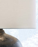 Ladstow - Ceramic Table Lamp  - Black