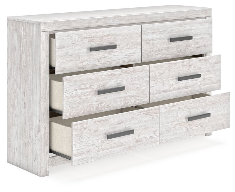 Cayboni - Whitewash - Six Drawer Dresser