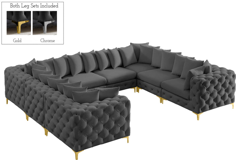 Tremblay - Modular Sectional 8 Piece - Gray - Fabric