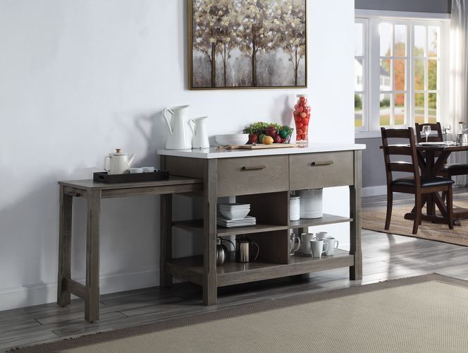 Feivel - Counter Height Table - Brown, Dark