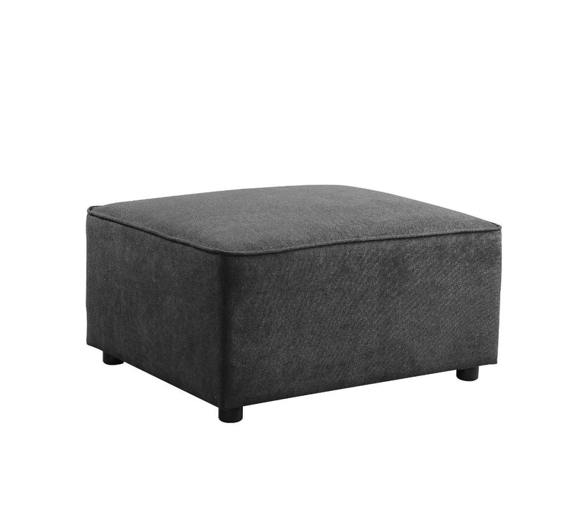 Silvester - Ottoman - Gray Fabric