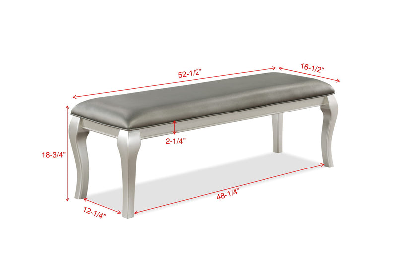 Caldwell - Bench - Silver