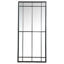 Annetta - Window Pane Floor Or Wall Mirror - Black
