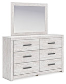 Cayboni - Dresser And Mirror - Whitewash