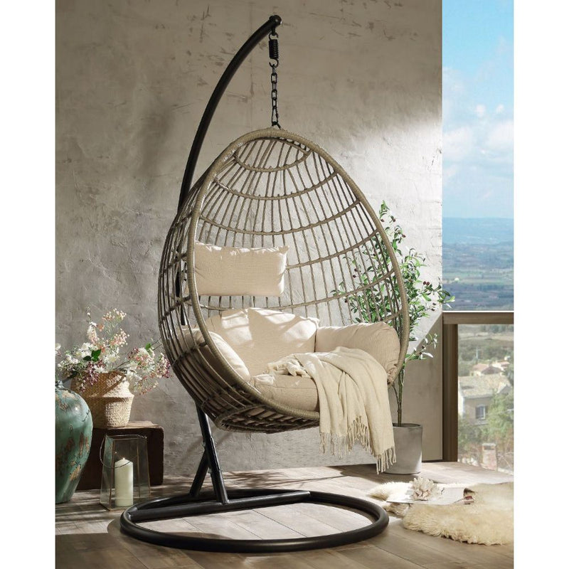 Vasant - Patio Swing Chair - Beige