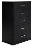 Finch - Five Drawer Chest - 46" Height - Black
