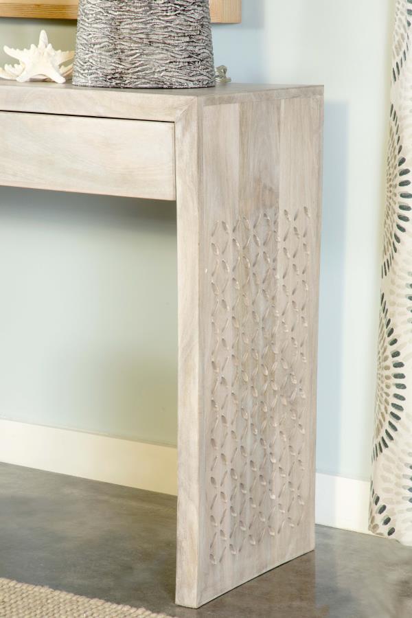 Rickman - 2-Drawer Wood Entryway Console Table - White Washed