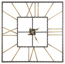 Thames - Wall Clock - Black / Gold Finish