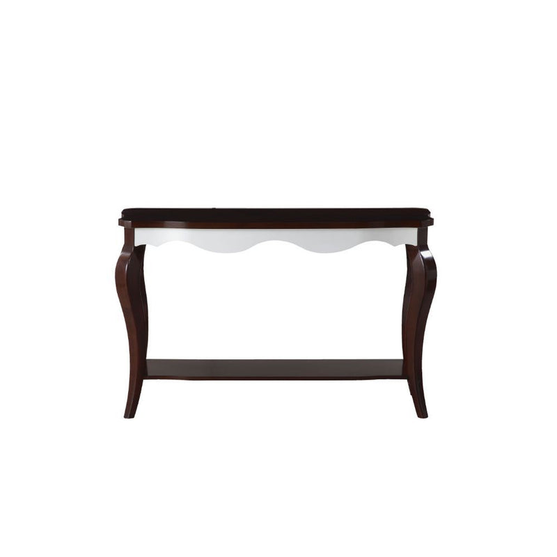 Mathias - Accent Table - Walnut & White