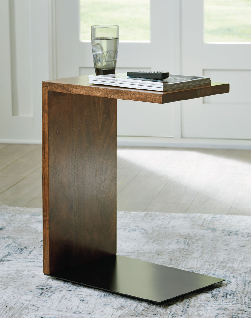Wimshaw - Brown / Black - Accent Table