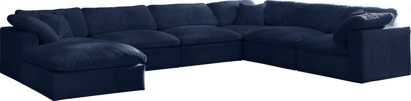 Cozy - Modular Sectional Cloud 7 Piece - Navy