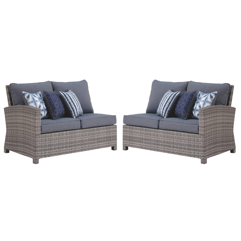 Salem Beach - Gray - 3 Pc. - Sectional Lounge