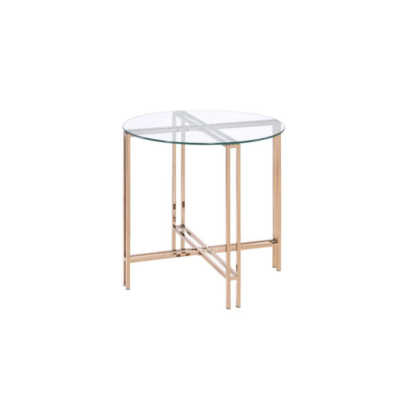 Veises - End Table - Champagne